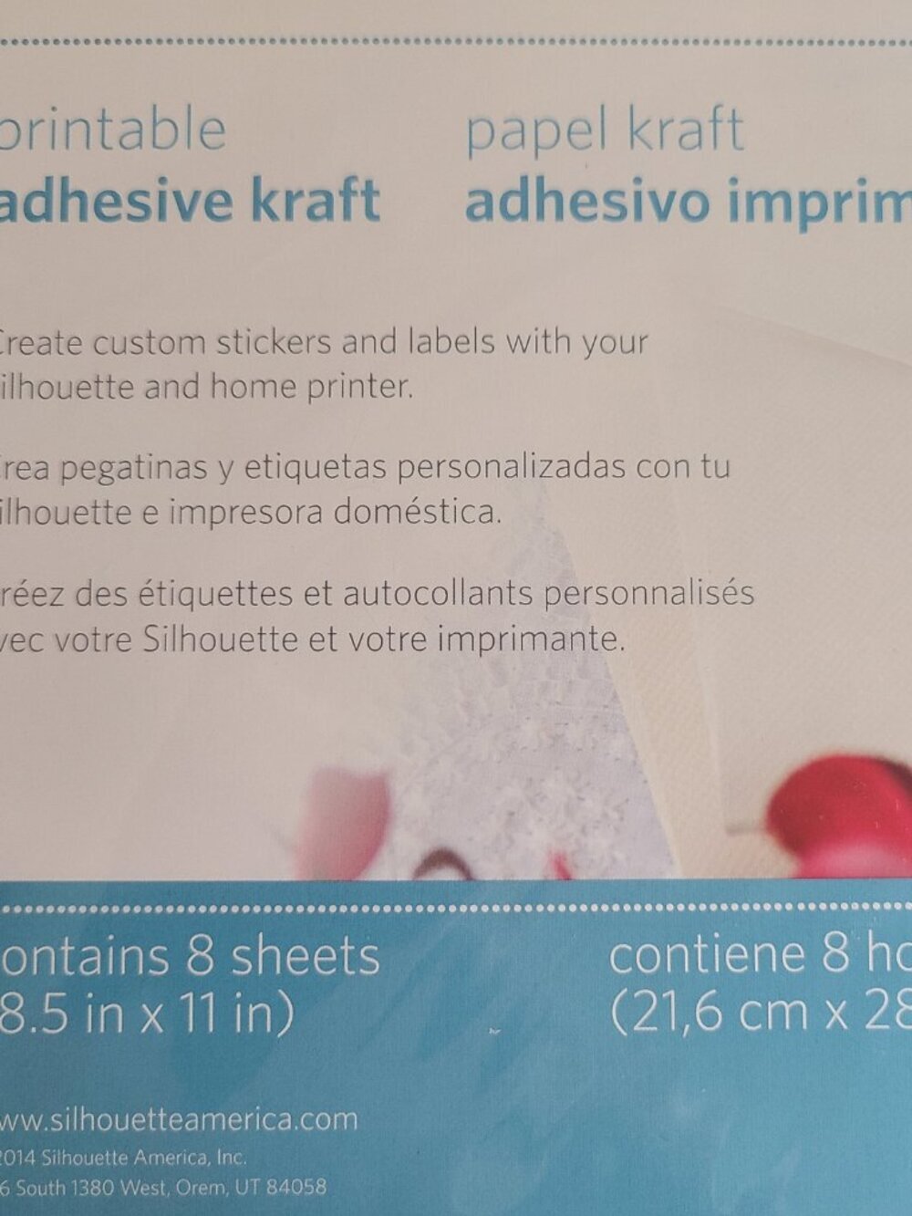Silhouette Cameo Sticker Sampler Accessories Papers Lot of 5 - Picture 5 of 15